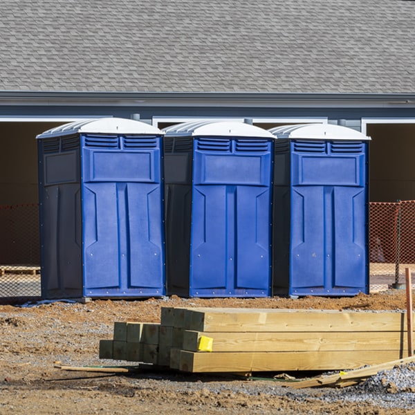 how can i report damages or issues with the portable toilets during my rental period in Maloy IA